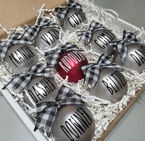 9 Reindeers Christmas Ornament Set Cute Holiday Tree Ornaments for Christmas